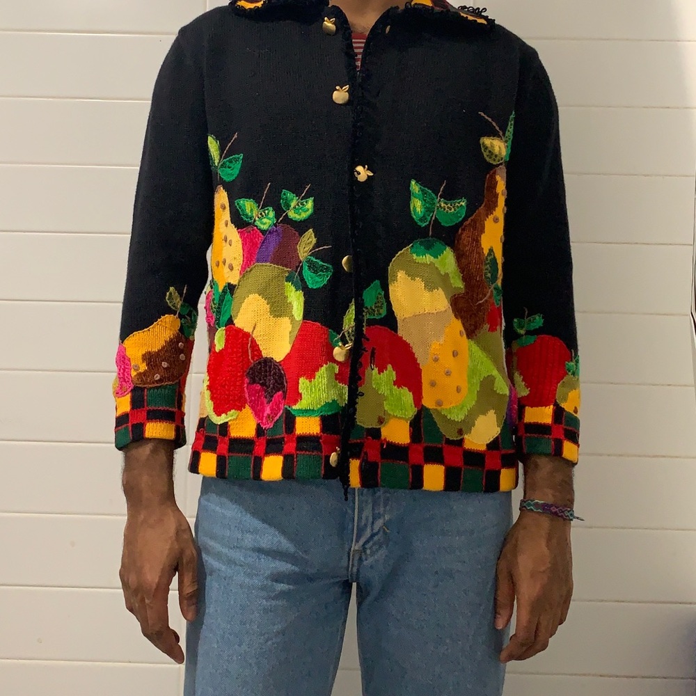 Vintage Fruit Cardigan